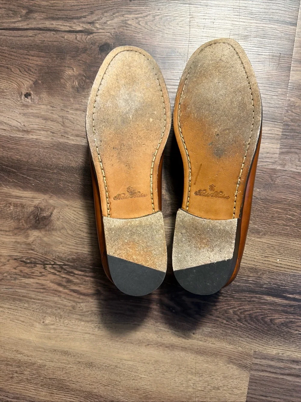 Brooks Brothers Men’s Brown Leather Tassel Loafers 10D